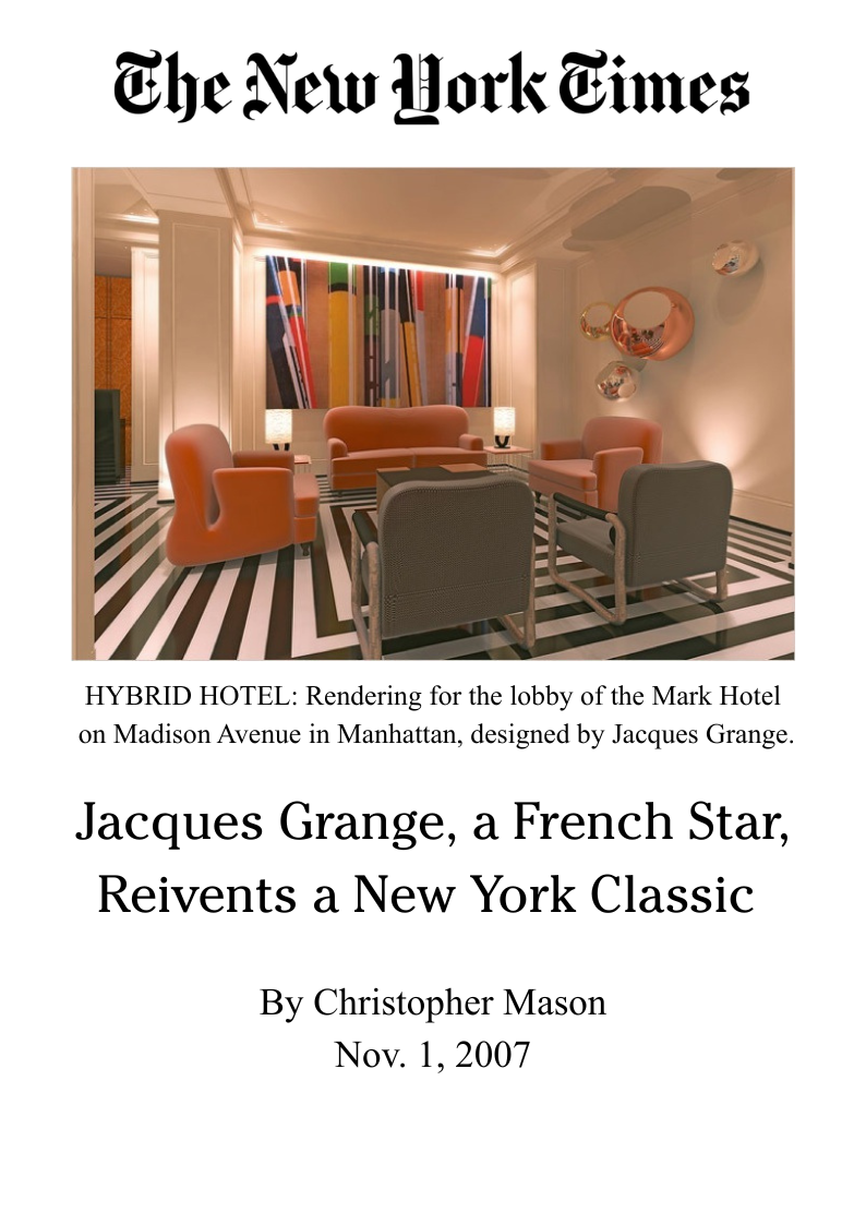 Jacques Grange Reinvents a New York Classic